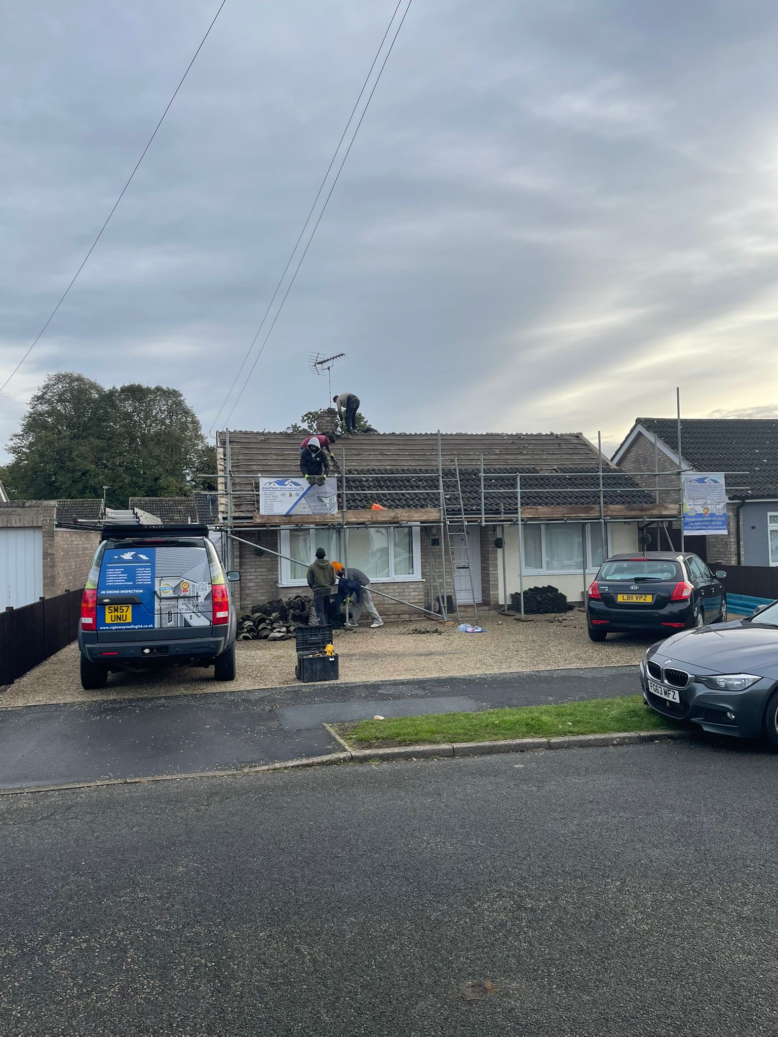 Completed roof installation